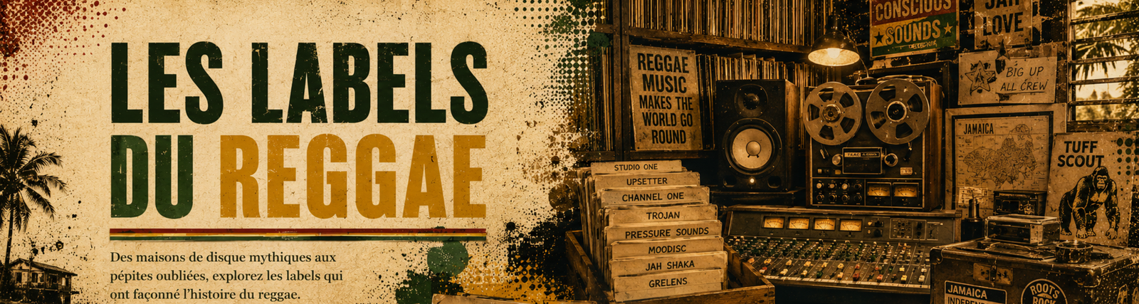 Les labels du reggae — Des maisons de disque mythiques aux pépites oubliées, explorez les labels qui ont façonné l’histoire du reggae.